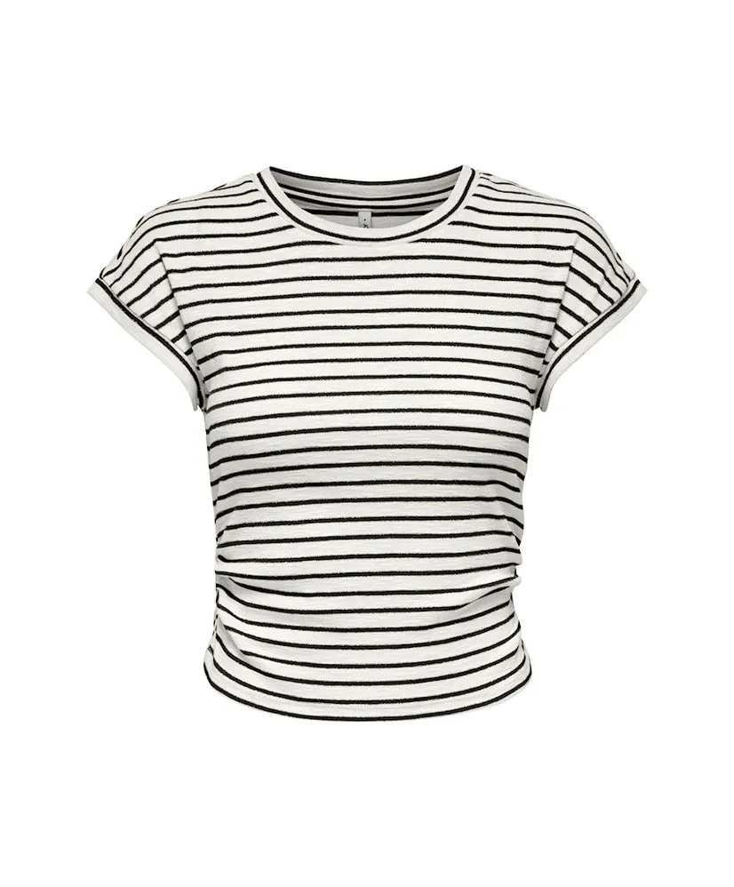 ONLY T-shirt Iben Gestreept