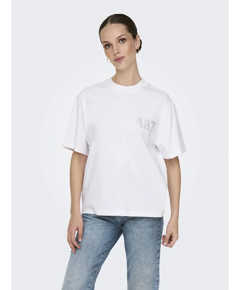 ONLY T-shirt Riri Rhinestone