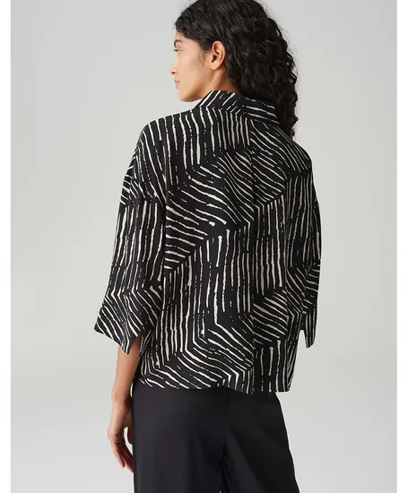OPUS Blouse Fiana Palm Leaves