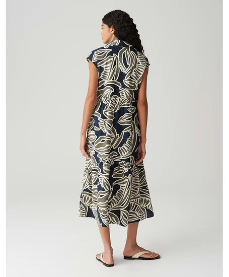 OPUS Midi Jurk Werisa Tropical