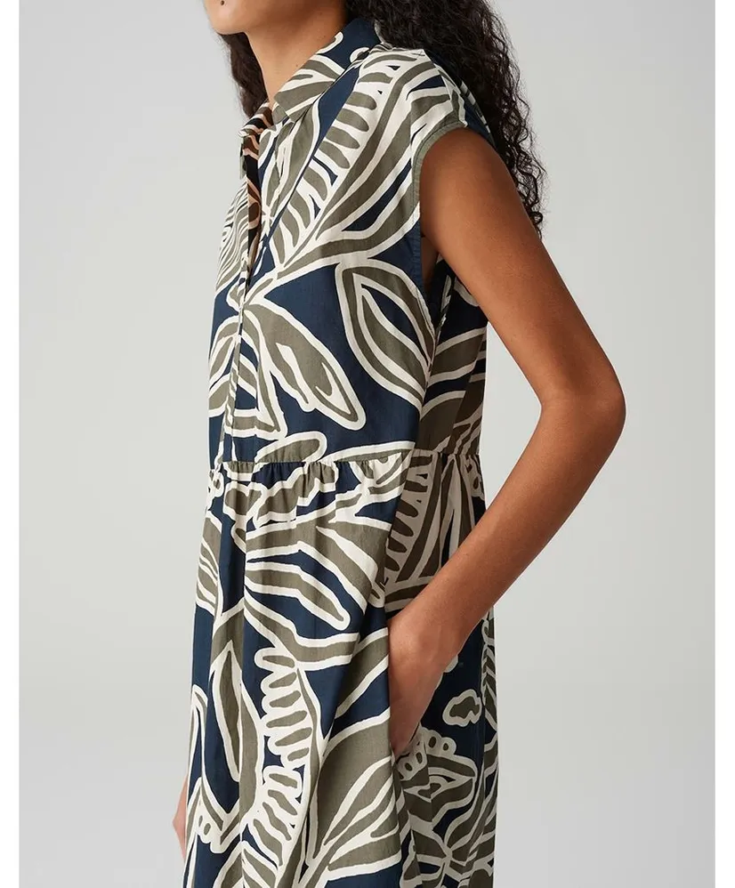 OPUS Midi Jurk Werisa Tropical