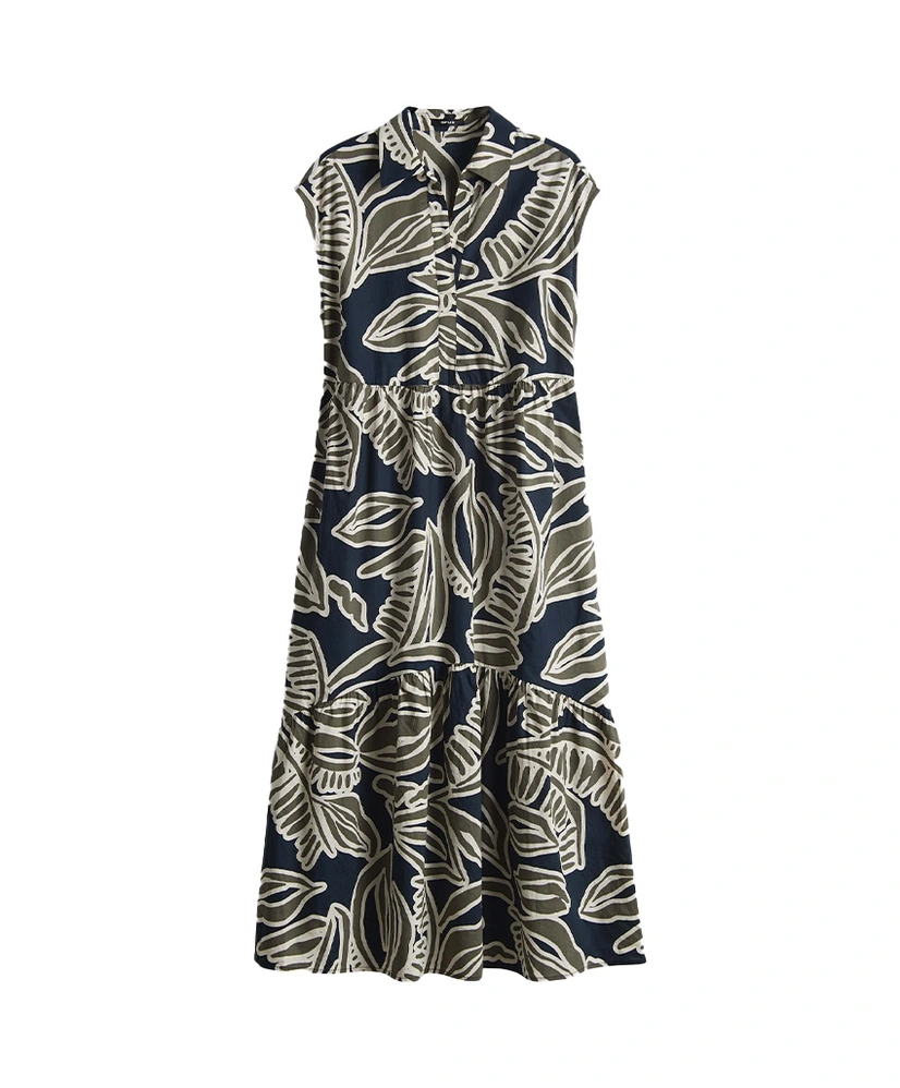 OPUS Midi Jurk Werisa Tropical