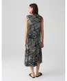 OPUS Midi Jurk Wicy Palm Leaves