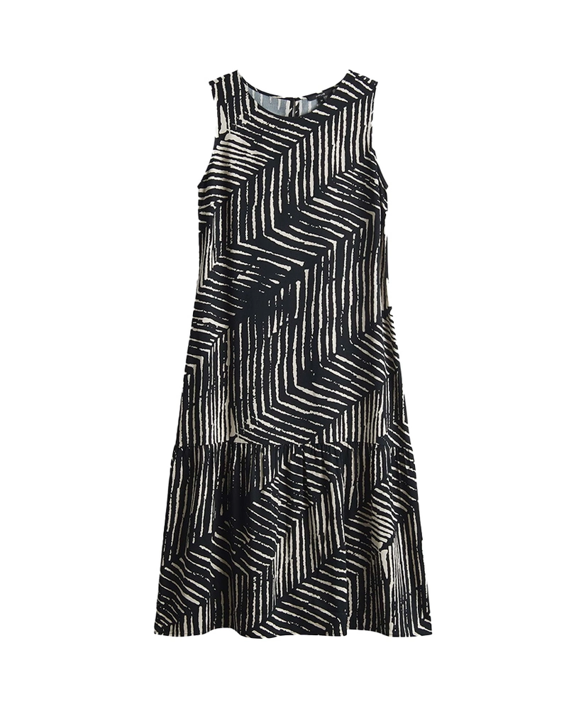 OPUS Midi Jurk Wicy Palm Leaves