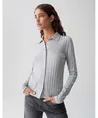 OPUS Overhemdblouse Geribd Sitami