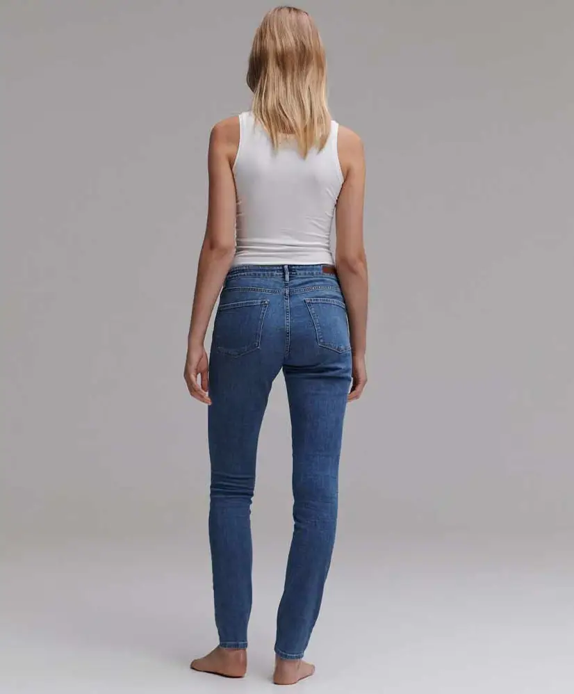 OPUS Skinny Jeans Elma Ocean Blue