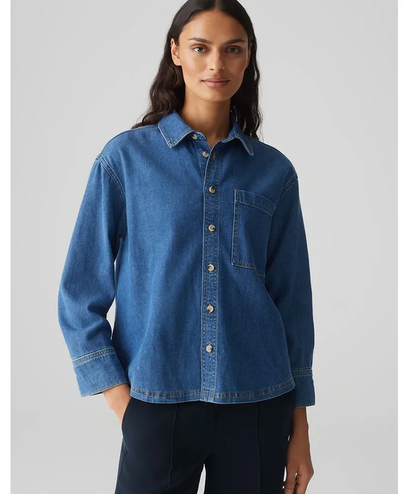 OPUS Spijkerblouse Felyn