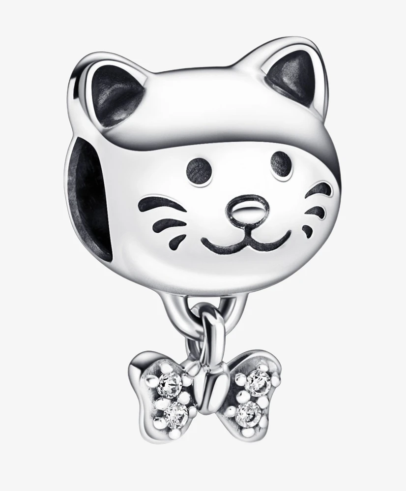 Pandora Bedel Pet Cat & Bow