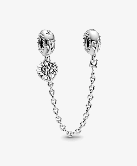 Pandora Chain Charm Heart Family Tree Safety