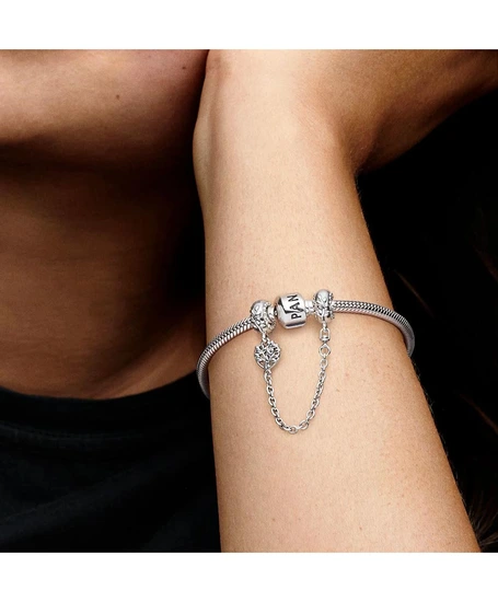 Pandora Chain Charm Heart Family Tree Safety