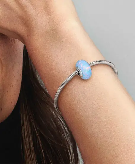 Pandora Charm Opalescent Ocean Blue