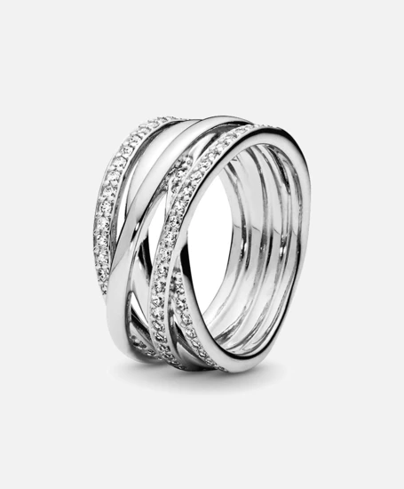 Pandora Ring Sparkling & Polished Lines