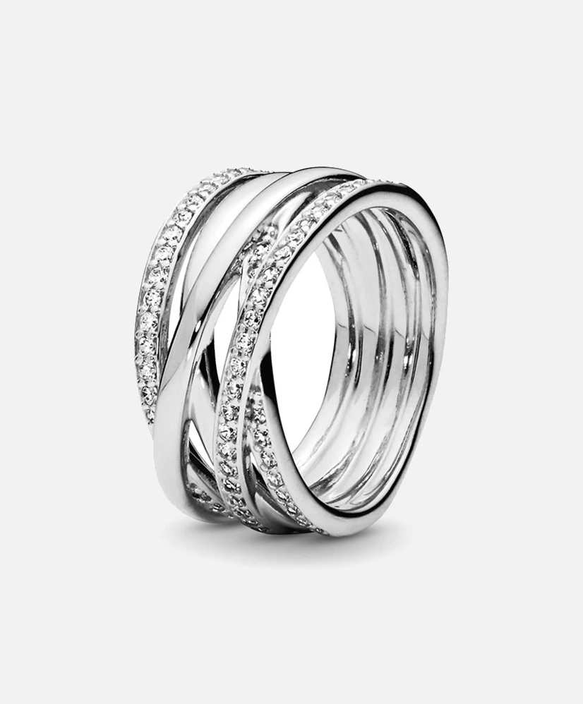 Pandora Ring Sparkling & Polished Lines