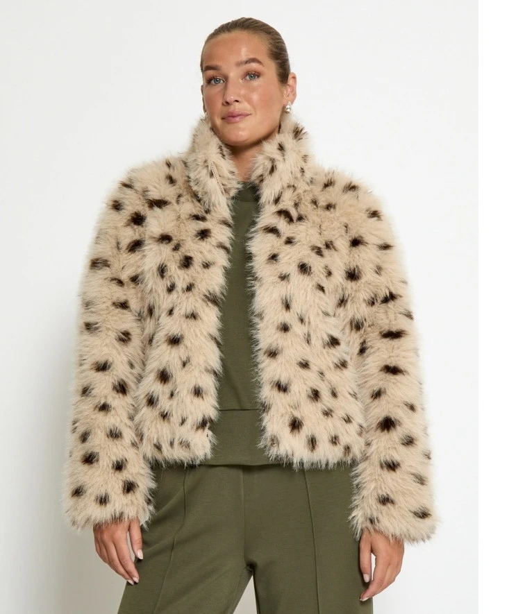 Peppercorn Jas Faux Fur Randia