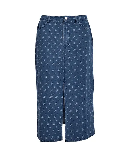 Peppercorn Spijkerrok Midi Print