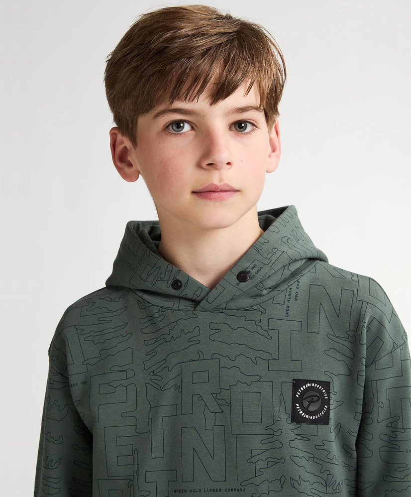 Petrol Hoodie PETROL Boys Sweater Hooded AOP