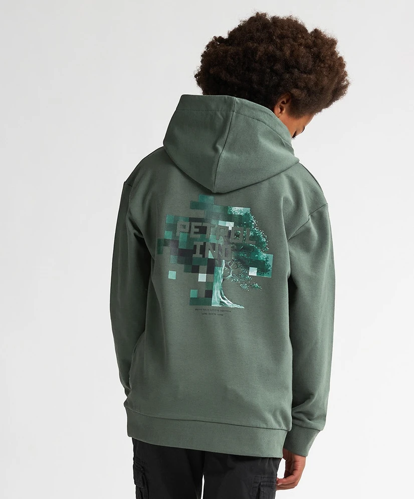 Petrol Hoodie PETROL Boys Sweater Hooded Print