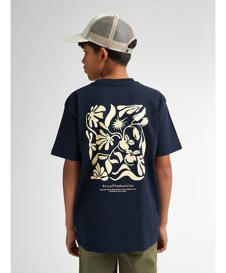 Petrol Industries T-shirt Bloemen Backprint