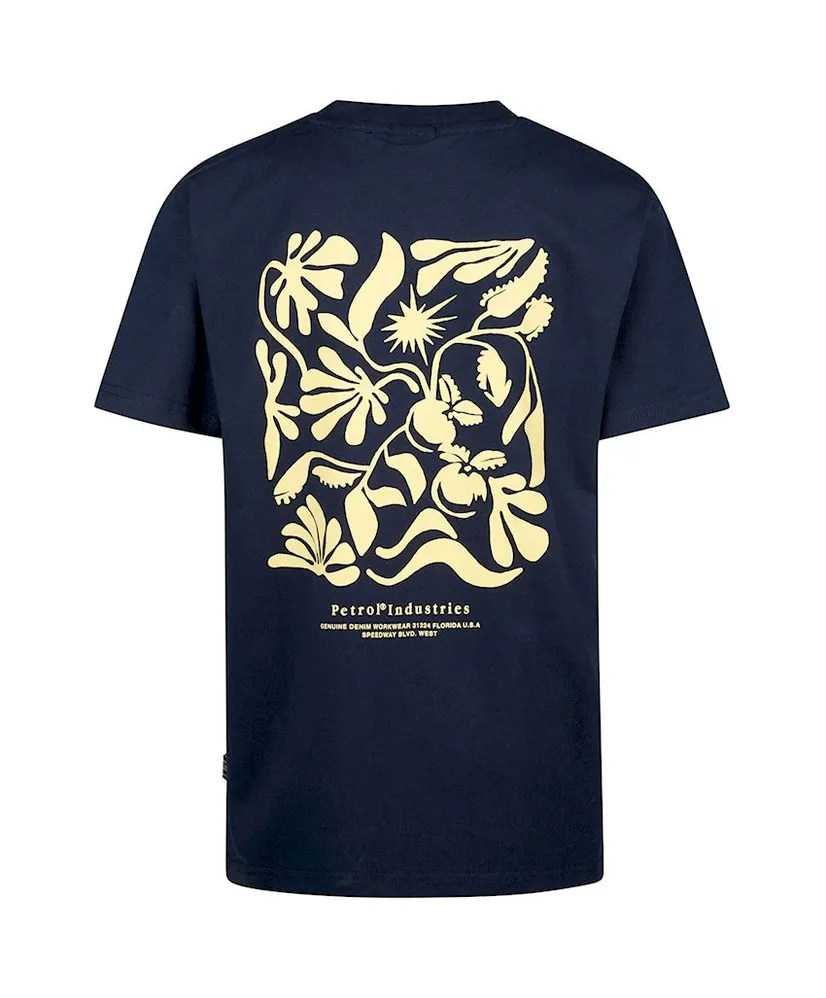Petrol Industries T-shirt Bloemen Backprint