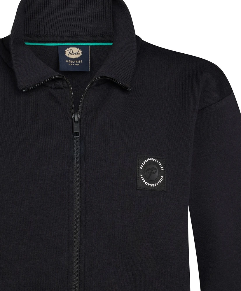Petrol Trui LM PETROL Boys Sweater Collar Zip