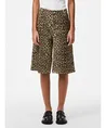 PIECES Bermuda Salume Wide Fit Leopard