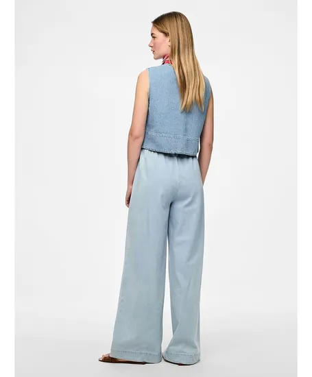 PIECES Broek Wide Leg Midi