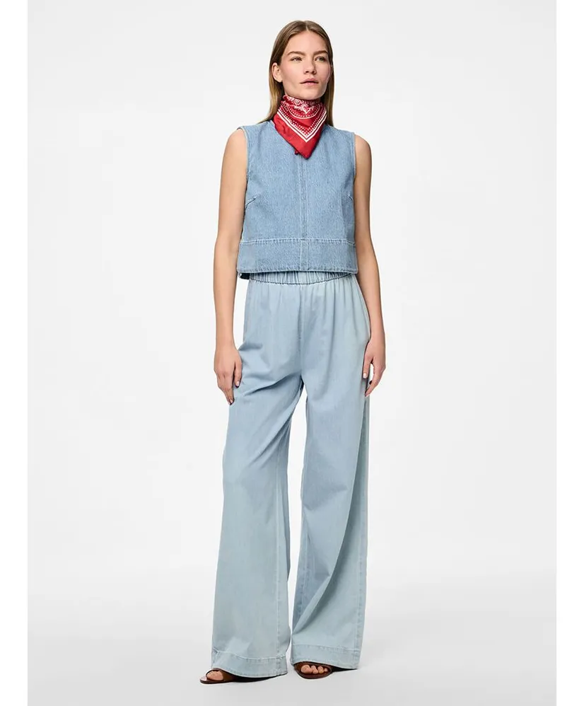 PIECES Broek Wide Leg Midi