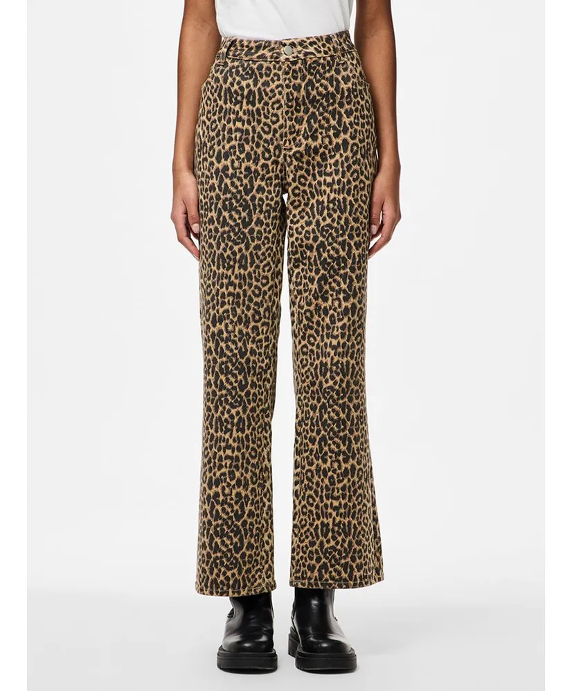 PIECES Jeans Salume Straight Fit Leopard