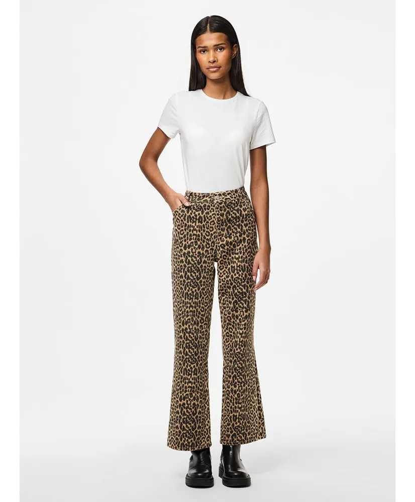 PIECES Jeans Salume Straight Fit Leopard