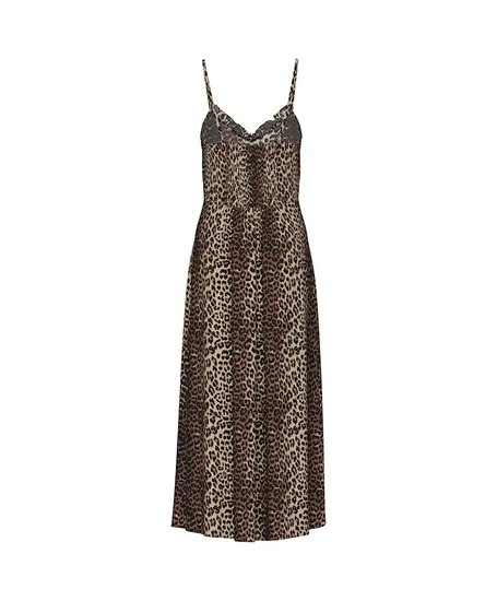 PIECES Jurk Nya Slip Leopard