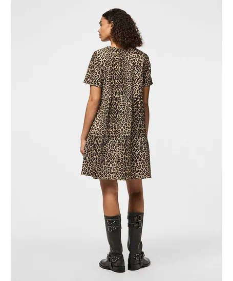 PIECES Jurk Salume Leopard