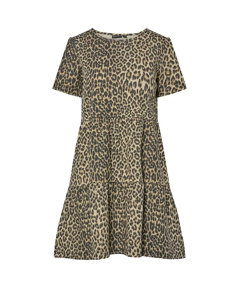PIECES Jurk Salume Leopard