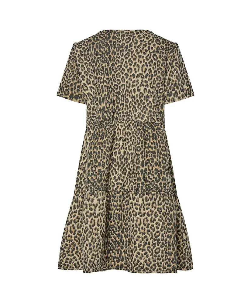 PIECES Jurk Salume Leopard