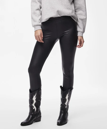 PIECES Legging Leather Look