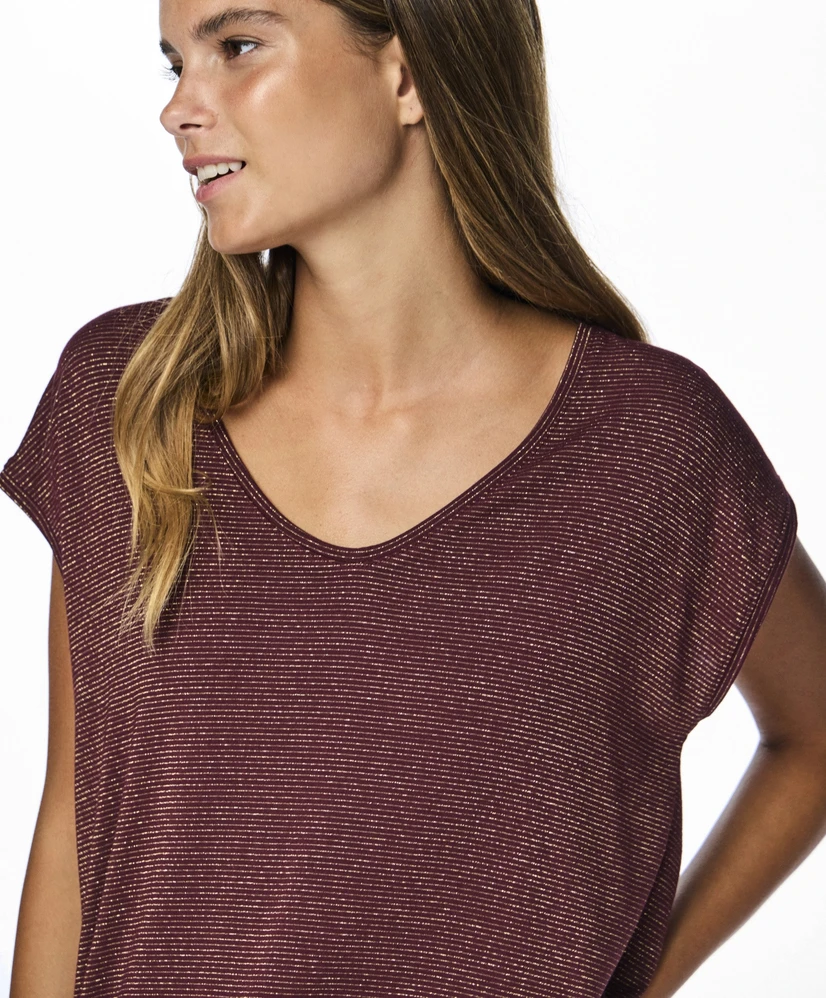 PIECES T-shirt Billo Lurex
