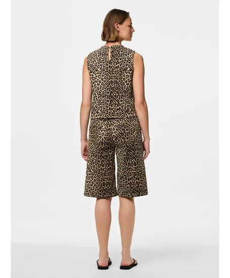 PIECES Top Salume Leopard