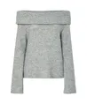 PIECES Trui Off Shoulder Pam