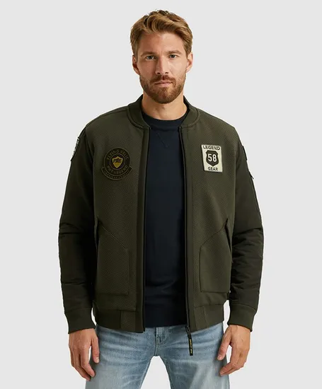 PME-Legend Bomber jacket interlock jacquard t