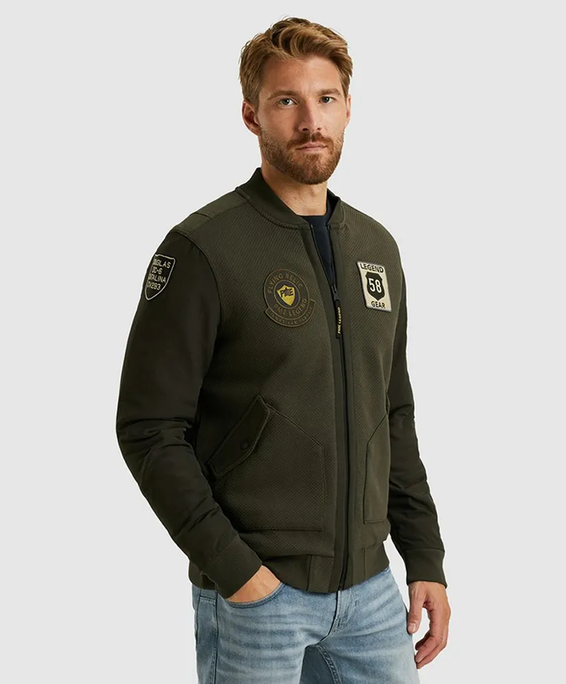PME-Legend Bomber jacket interlock jacquard t
