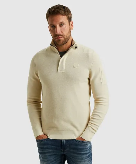 PME Legend Half Zip Trui Effen
