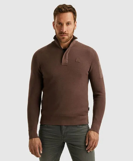 PME Legend Half Zip Trui Effen