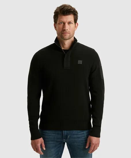 PME Legend Half Zip Trui Effen