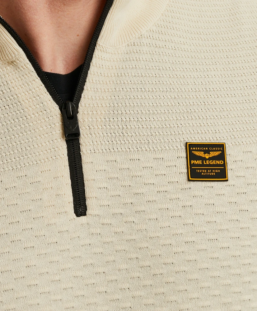 PME Legend Half Zip Trui Mouline