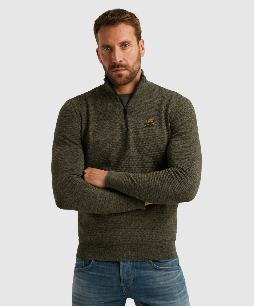 PME Legend Half Zip Trui Mouline