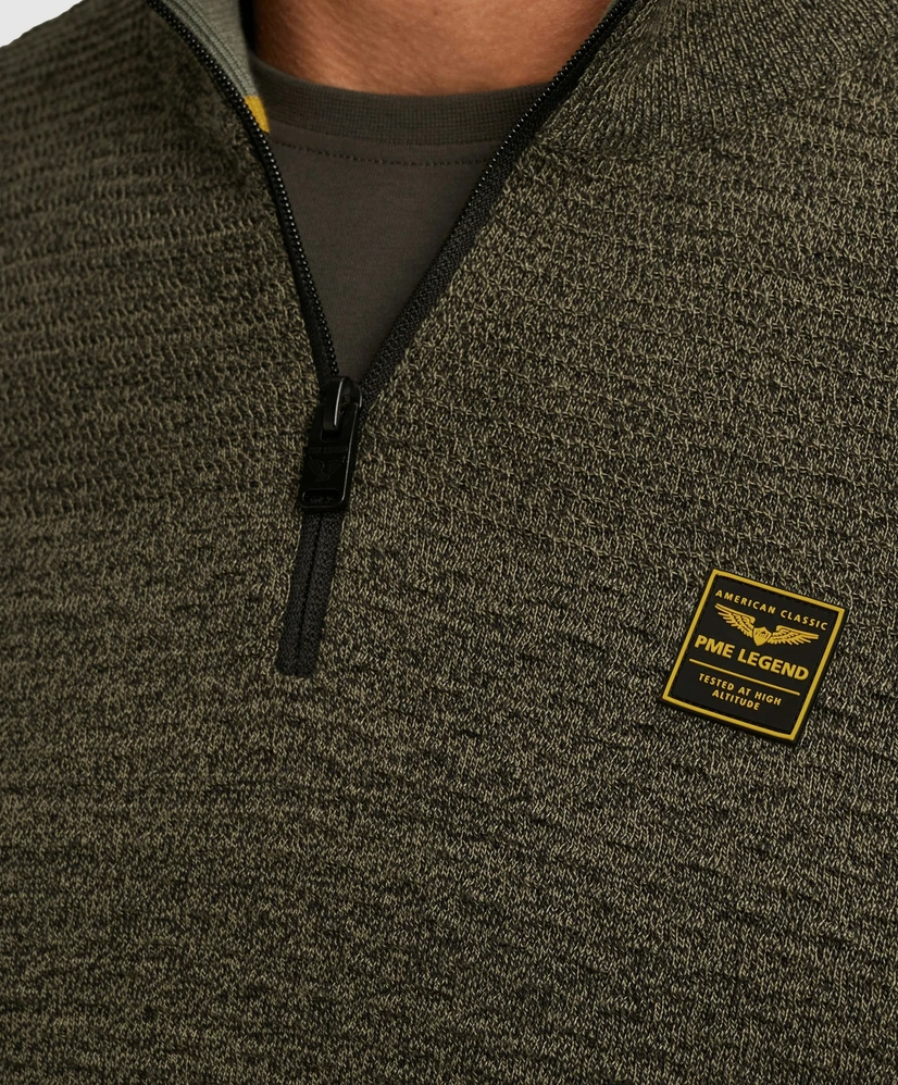 PME Legend Half Zip Trui Mouline