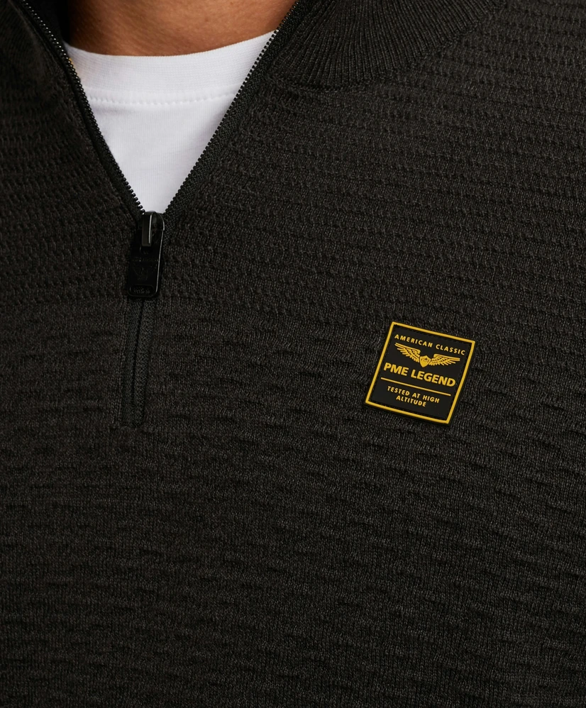 PME Legend Half Zip Trui Mouline