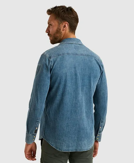 PME Legend Overhemd Denim Regular Fit