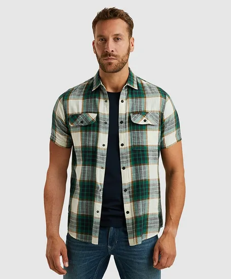 PME Legend Overhemd Geruit Regular Fit
