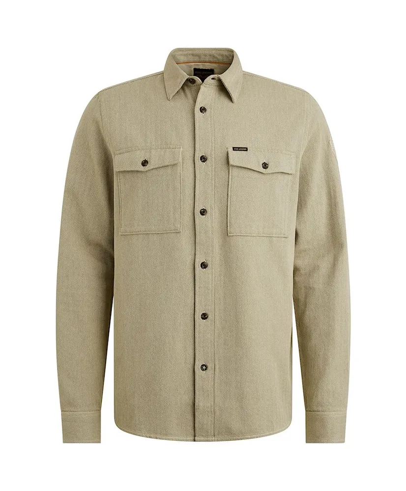 PME Legend Overhemd Herringbone Regular Fit