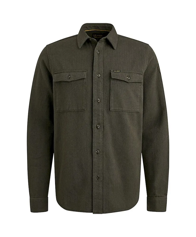 PME Legend Overhemd Herringbone Regular Fit